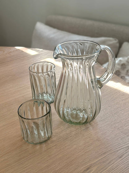 Handblown Fluted Tumbler (Two Sizes Available)