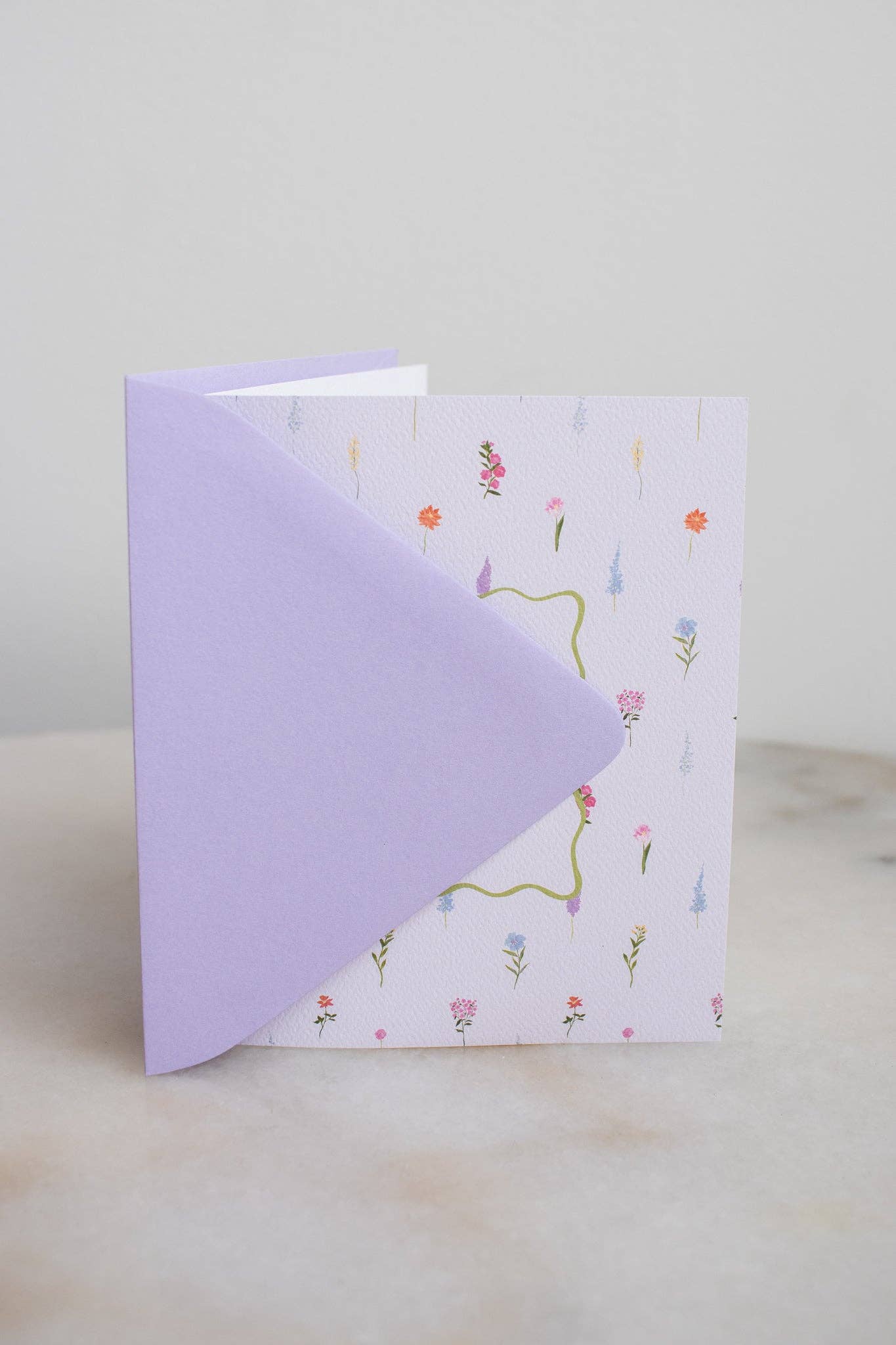 Thinking of You Lilac Flower Card