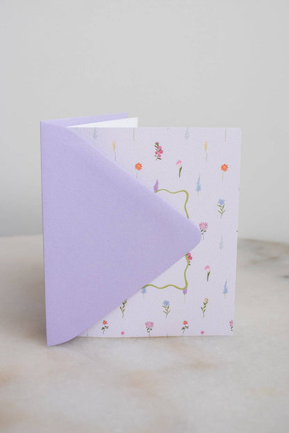 Thinking of You Lilac Flower Card
