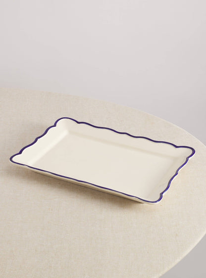 Jane Hand-Painted Rectangular Platter 15.4"