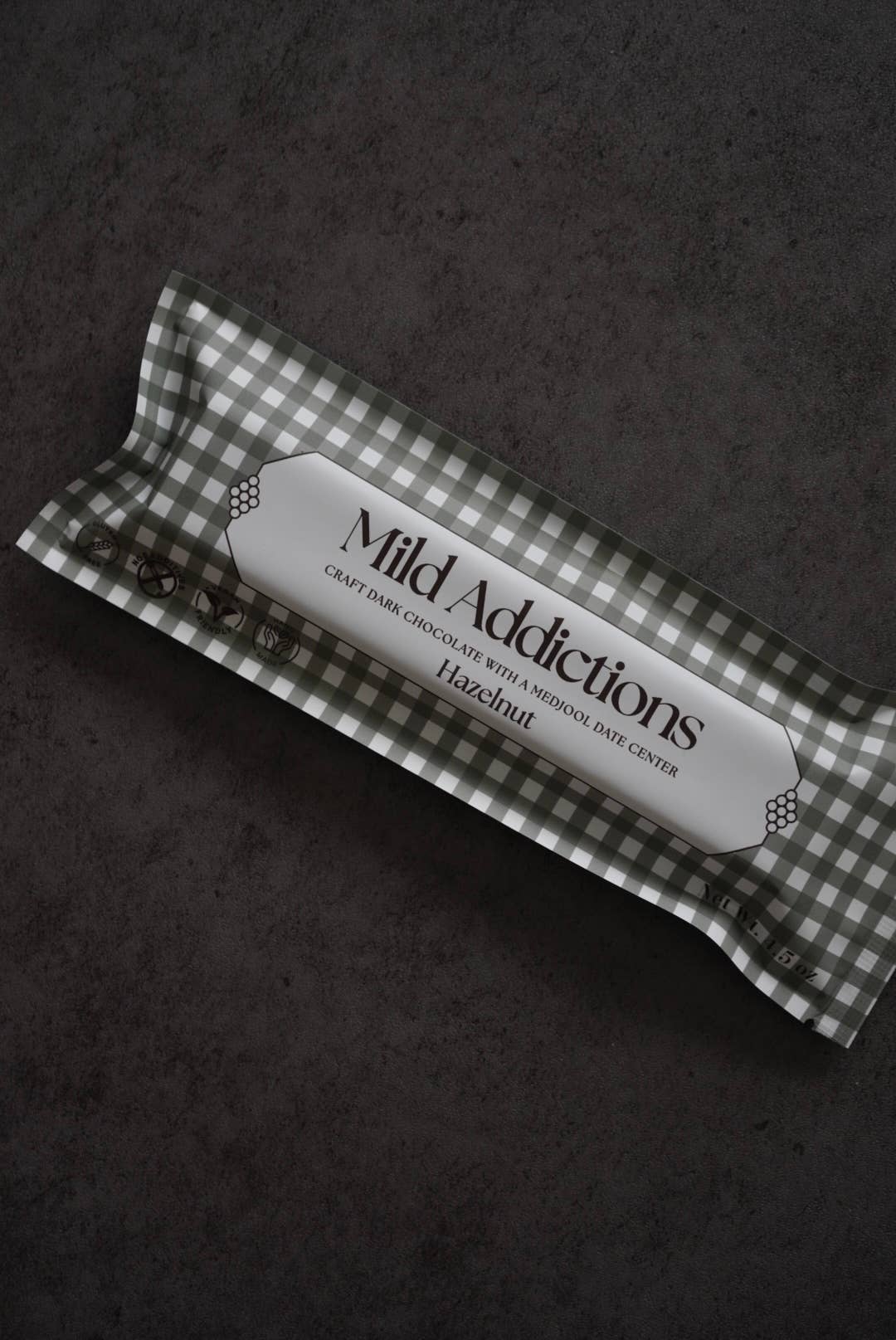 Natural Dark Chocolate Hazelnut Medjool Date Center (4.5oz)
