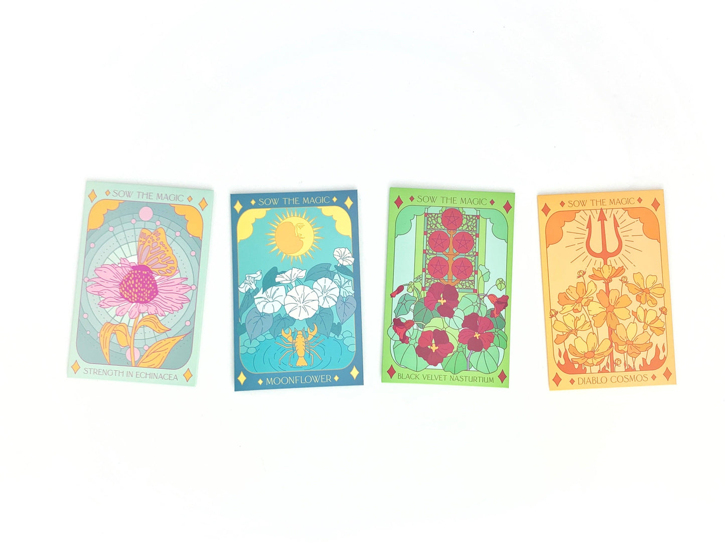 Black Velvet Nasturtium Tarot Seed Packet