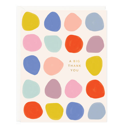 Big Thank You Dots Greeting Card