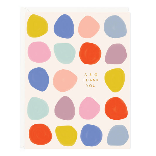 Big Thank You Dots Greeting Card