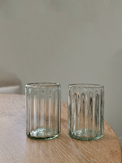 Handblown Fluted Tumbler (Two Sizes Available)