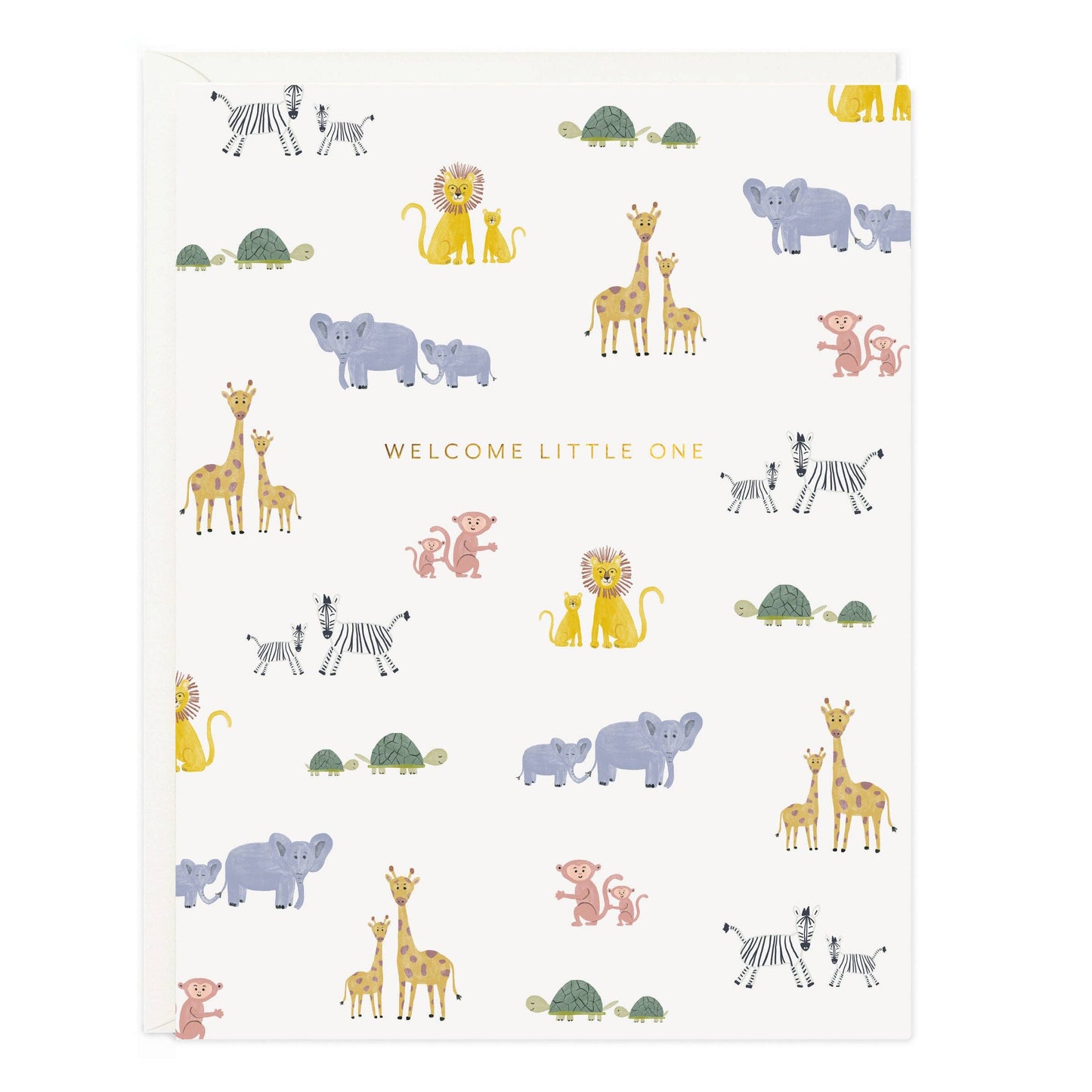 Welcome Baby Animals Greeting Card