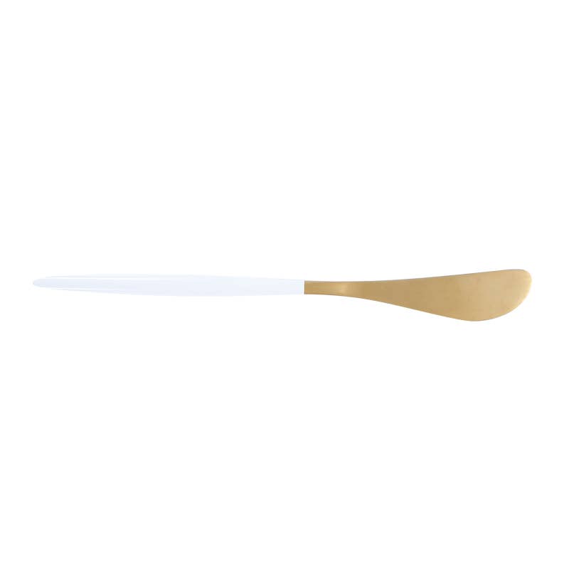 Gold & White Cheese Spreader