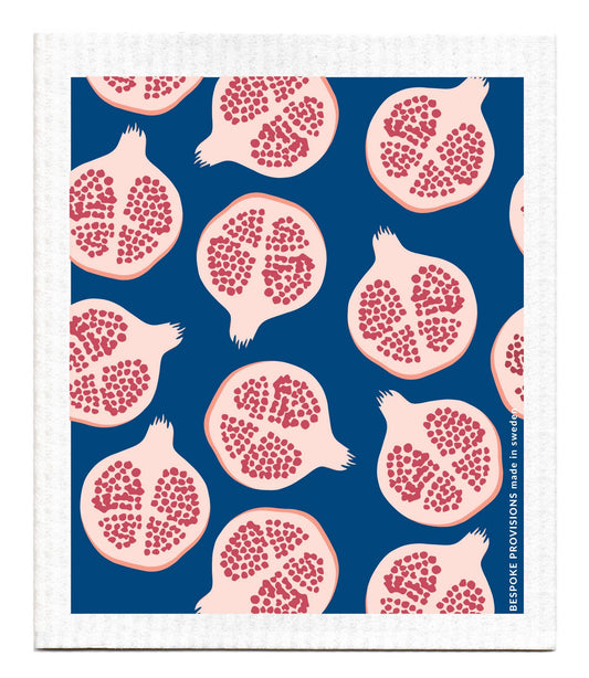 Pomegranates Swedish Dishcloth